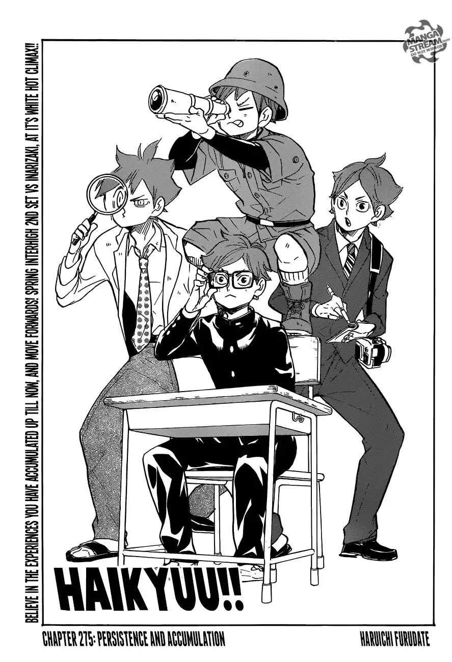 Haikyu!! Chapter 275 page 1 - Chapter 275: Persistence and Accuulation