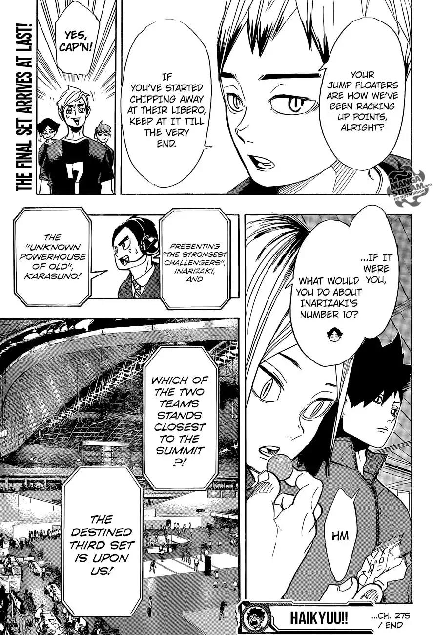 Haikyu!! Chapter 275 page 19 - Chapter 275: Persistence and Accuulation