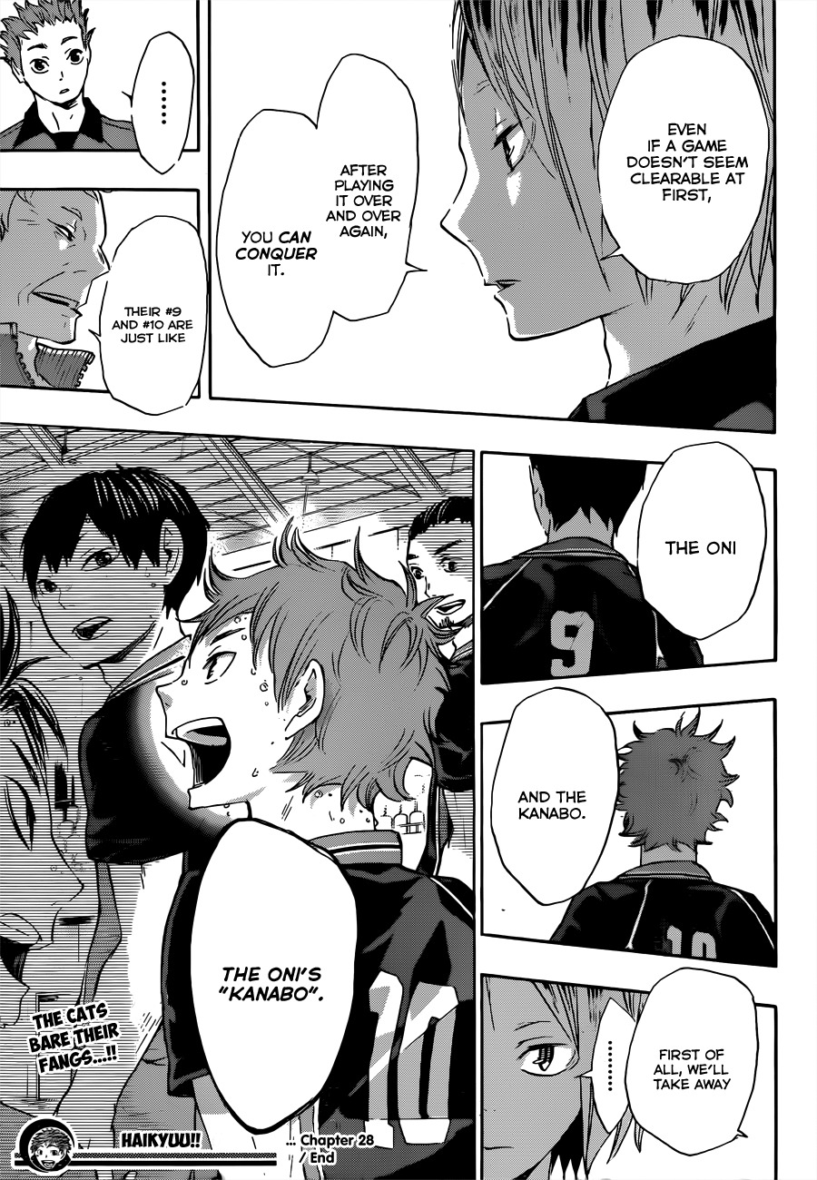 Haikyu!! Chapter 28 page 19 - Chapter 28: The "Oni" and the "Kanabo"