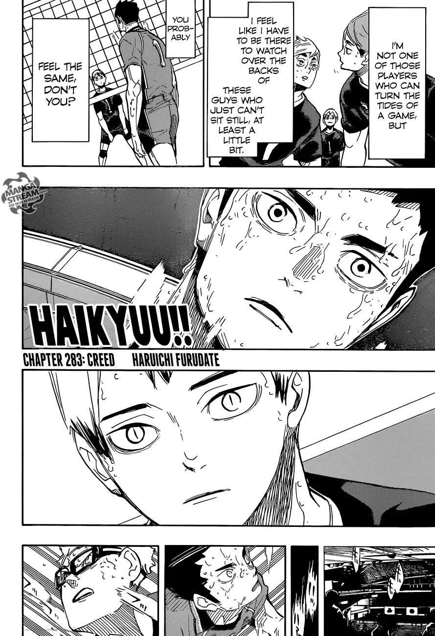 Haikyu!! Chapter 283 page 3 - Chapter 283: CREED