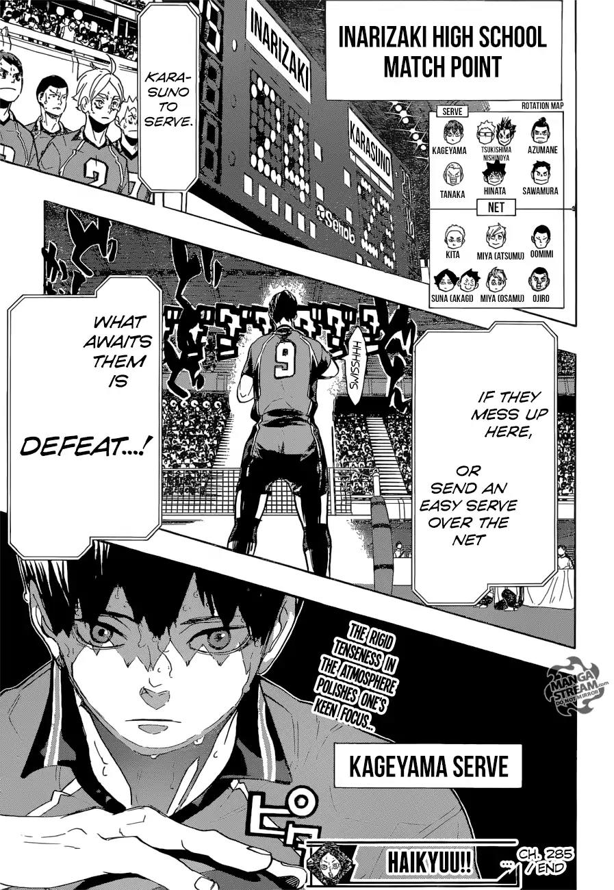 Haikyu!! Chapter 285 page 16 - Chapter 285: Birth of the Quiet King