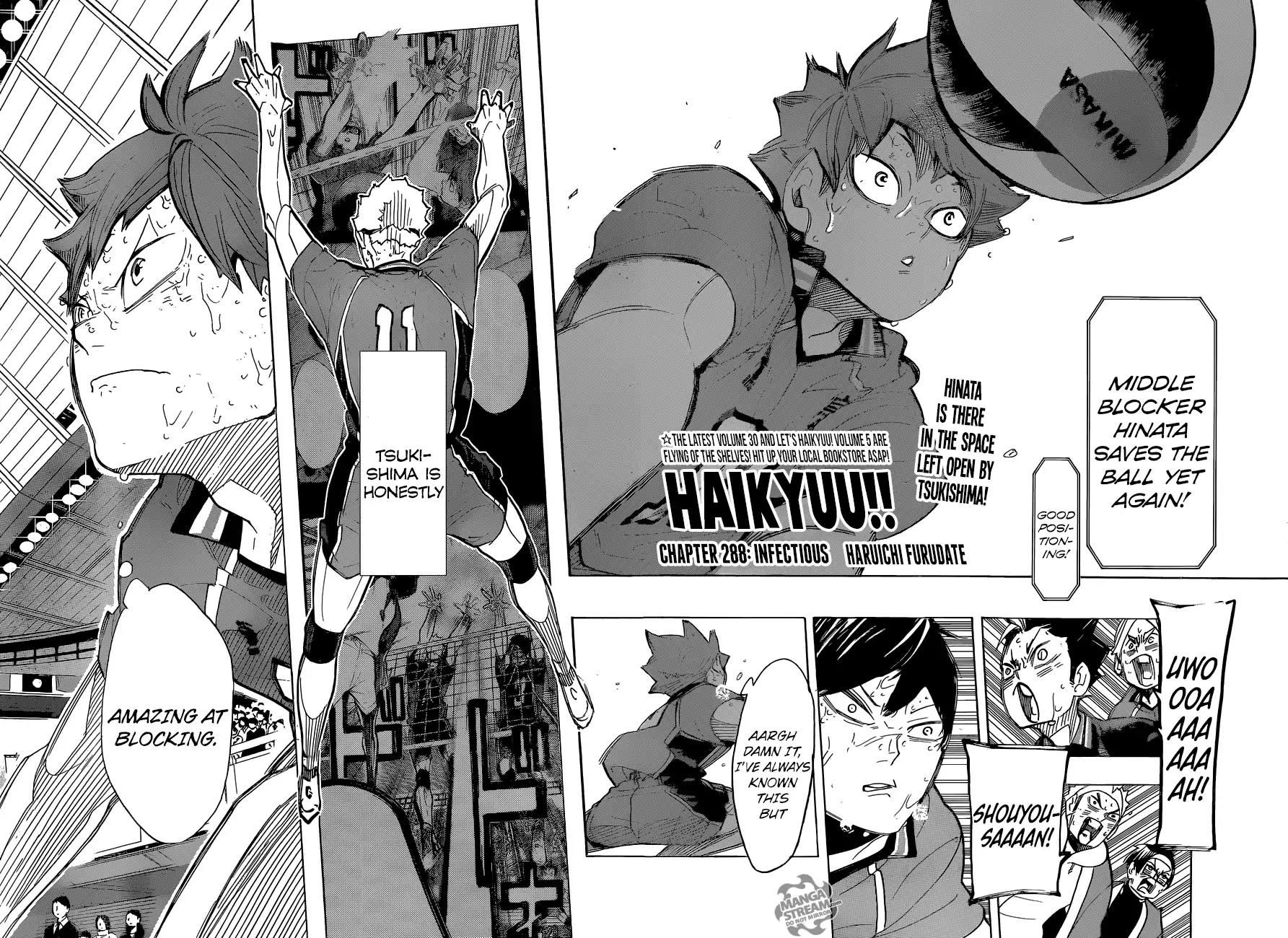 Haikyu!! Chapter 288 page 4 - Chapter 288: Infectious Voracity