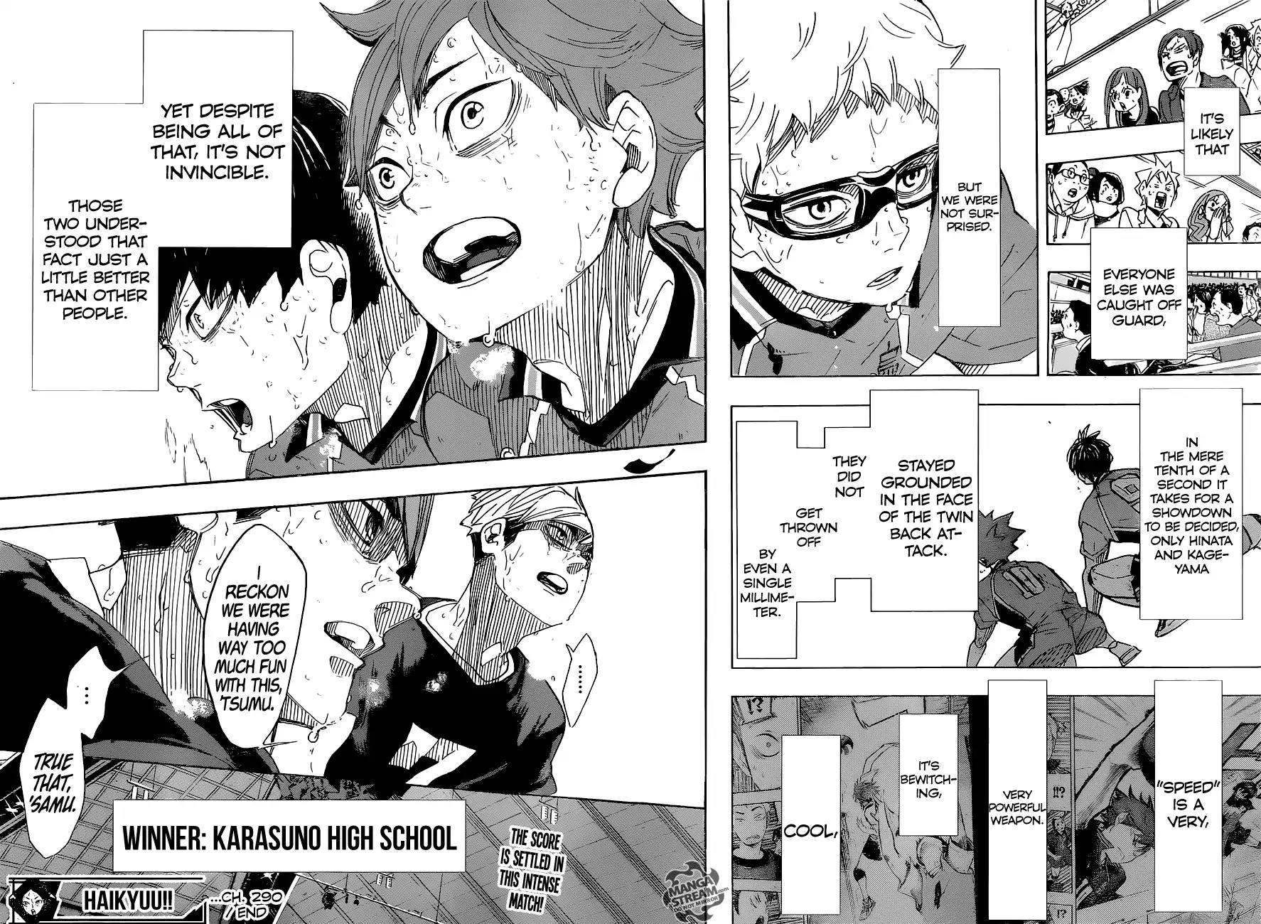 Haikyu!! Chapter 290 page 16 - Chapter 290: Monster's Banquet