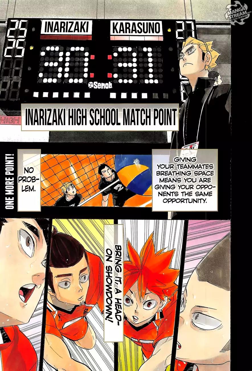 Haikyu!! Chapter 290 page 4 - Chapter 290: Monster's Banquet
