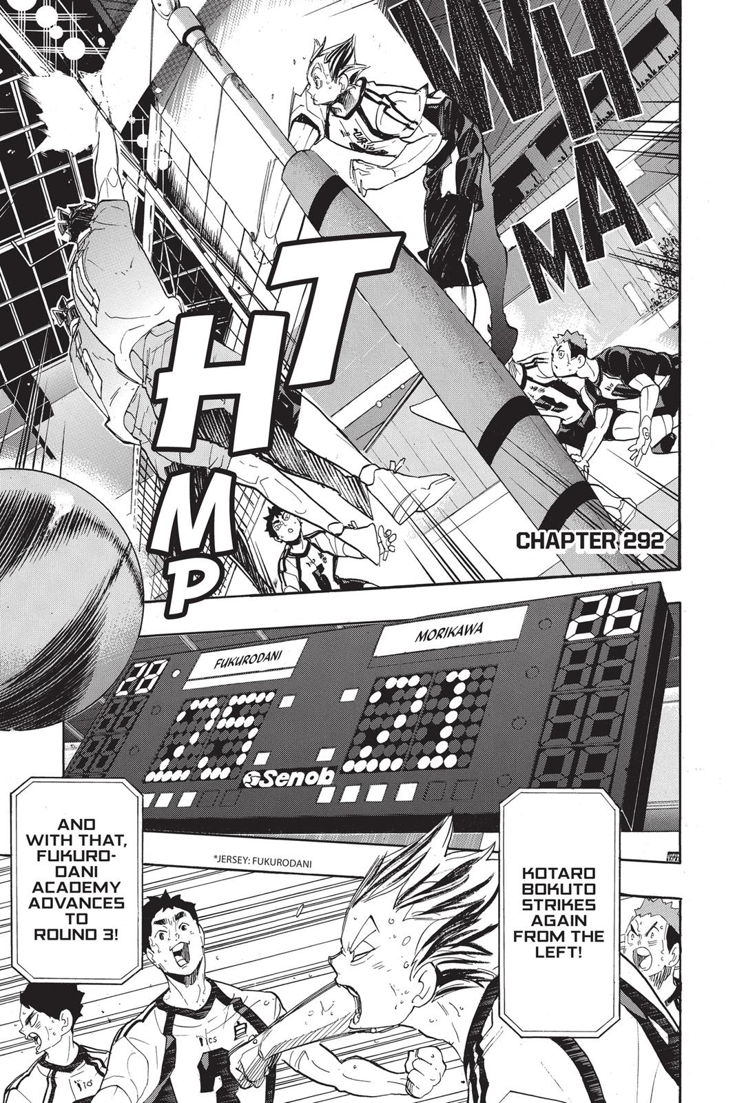 Haikyu!! Chapter 292 page 1 - Chapter 292