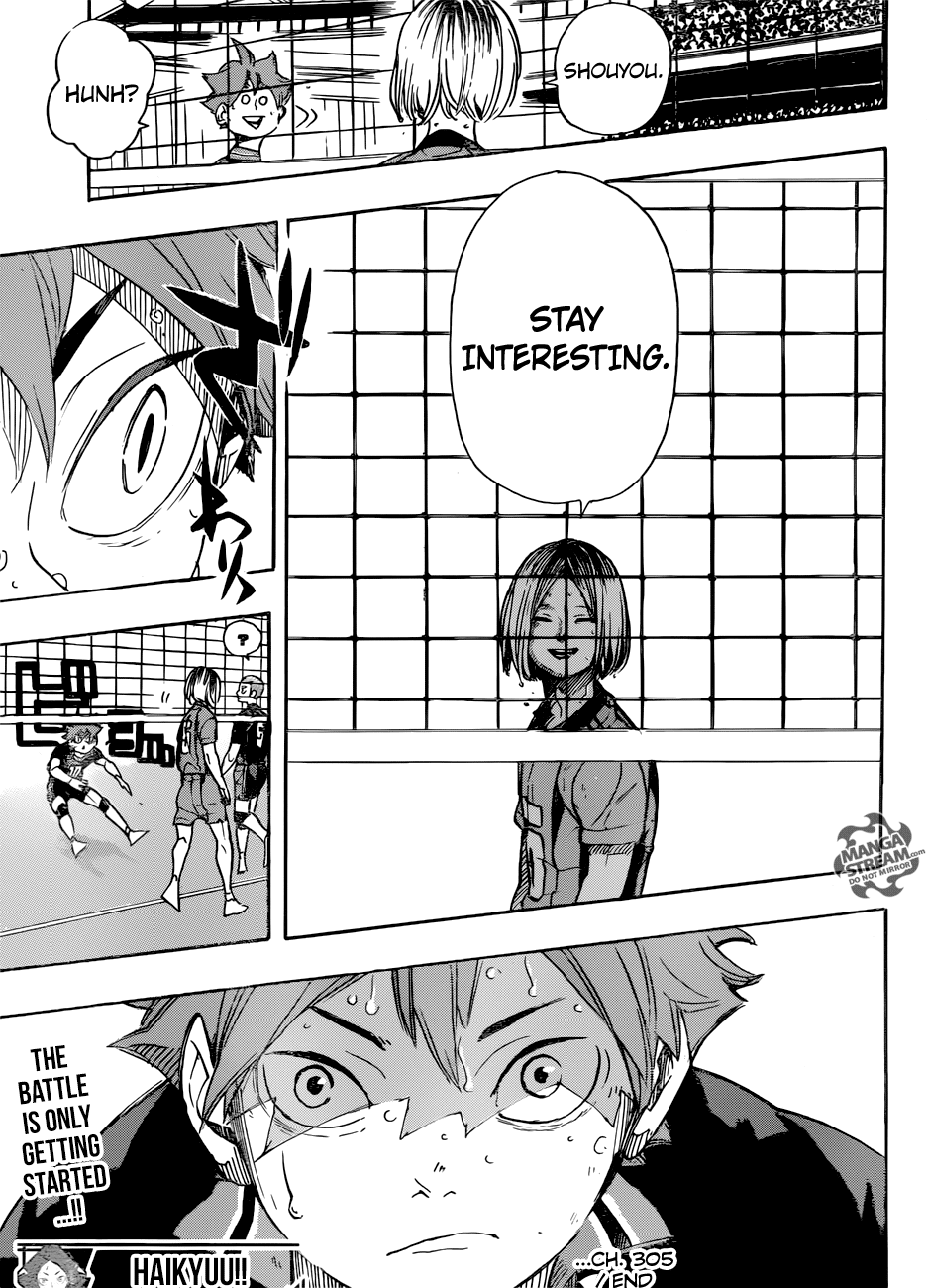 Haikyu!! Chapter 305 page 18 - Chapter 305