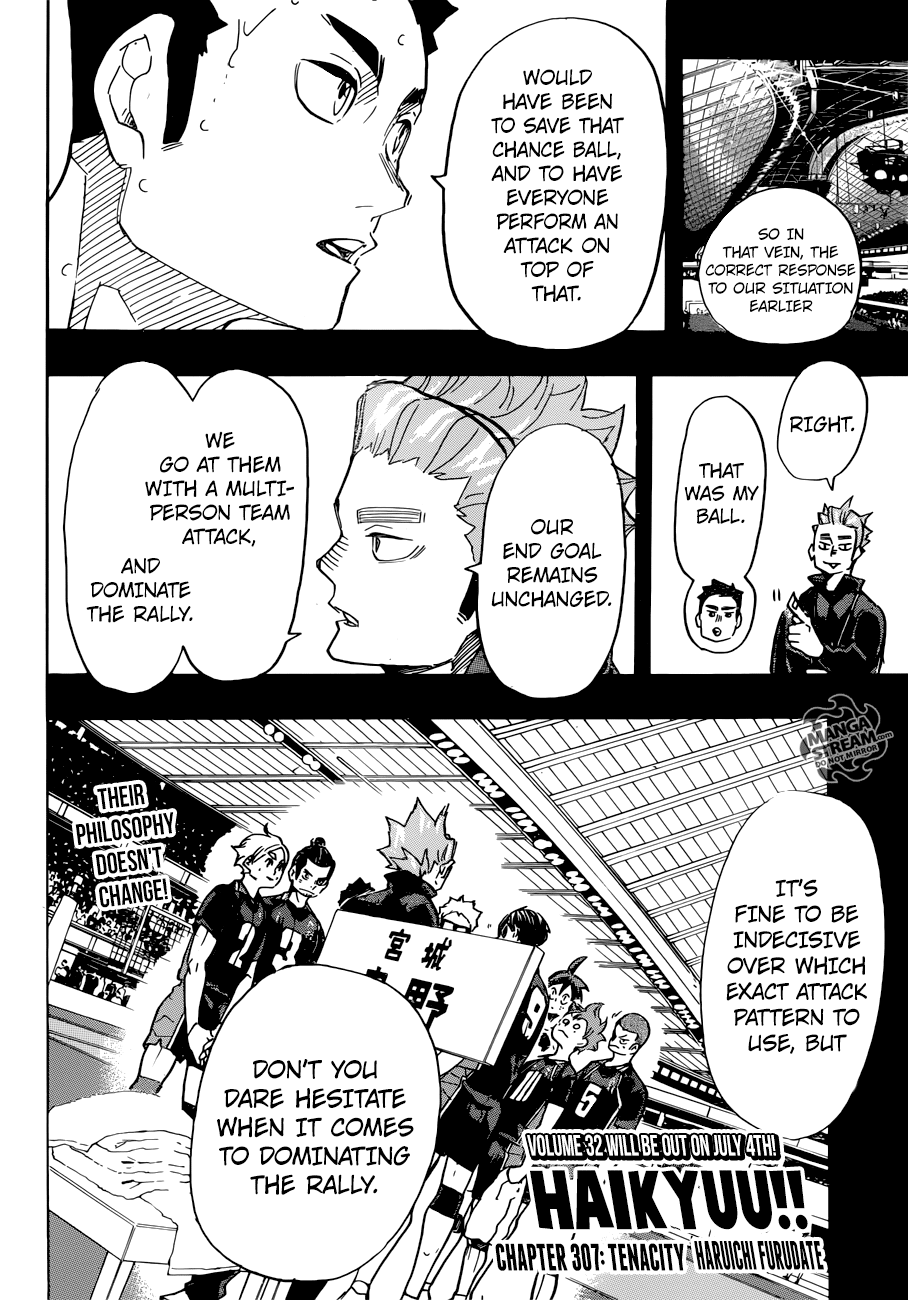 Haikyu!! Chapter 307 page 3 - Chapter 307