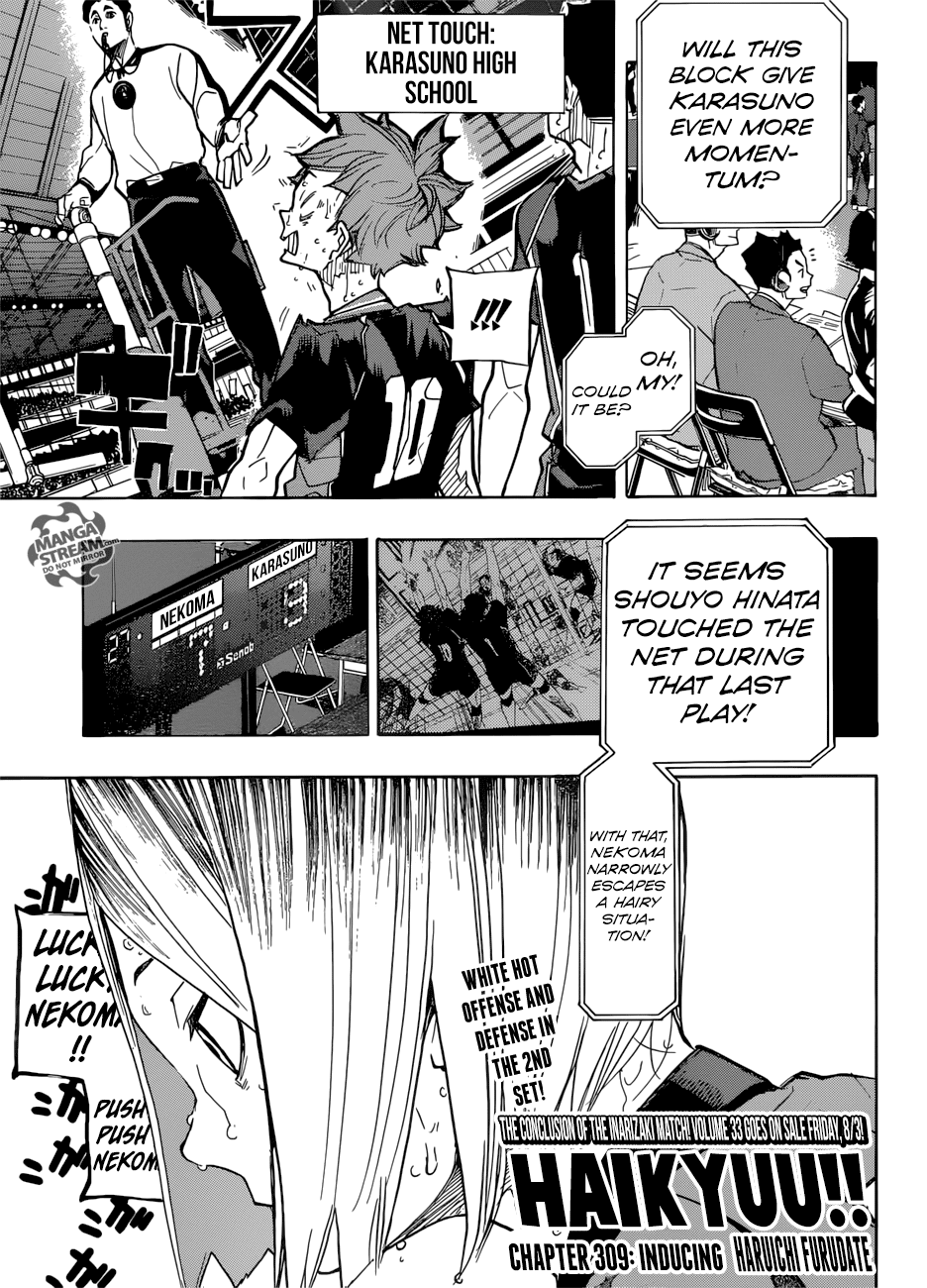 Haikyu!! Chapter 309 page 1 - Chapter 309
