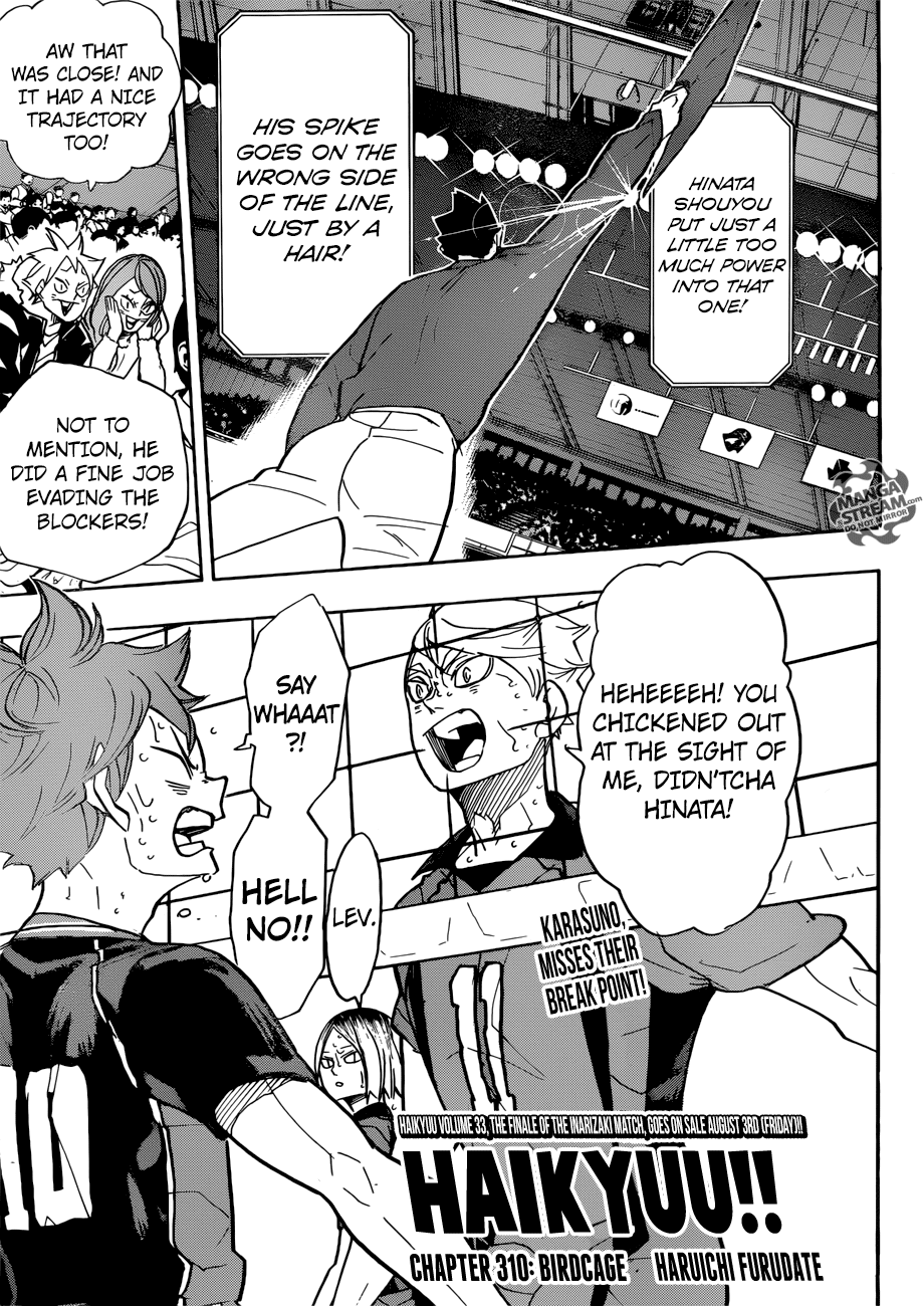 Haikyu!! Chapter 310 page 1 - Chapter 310