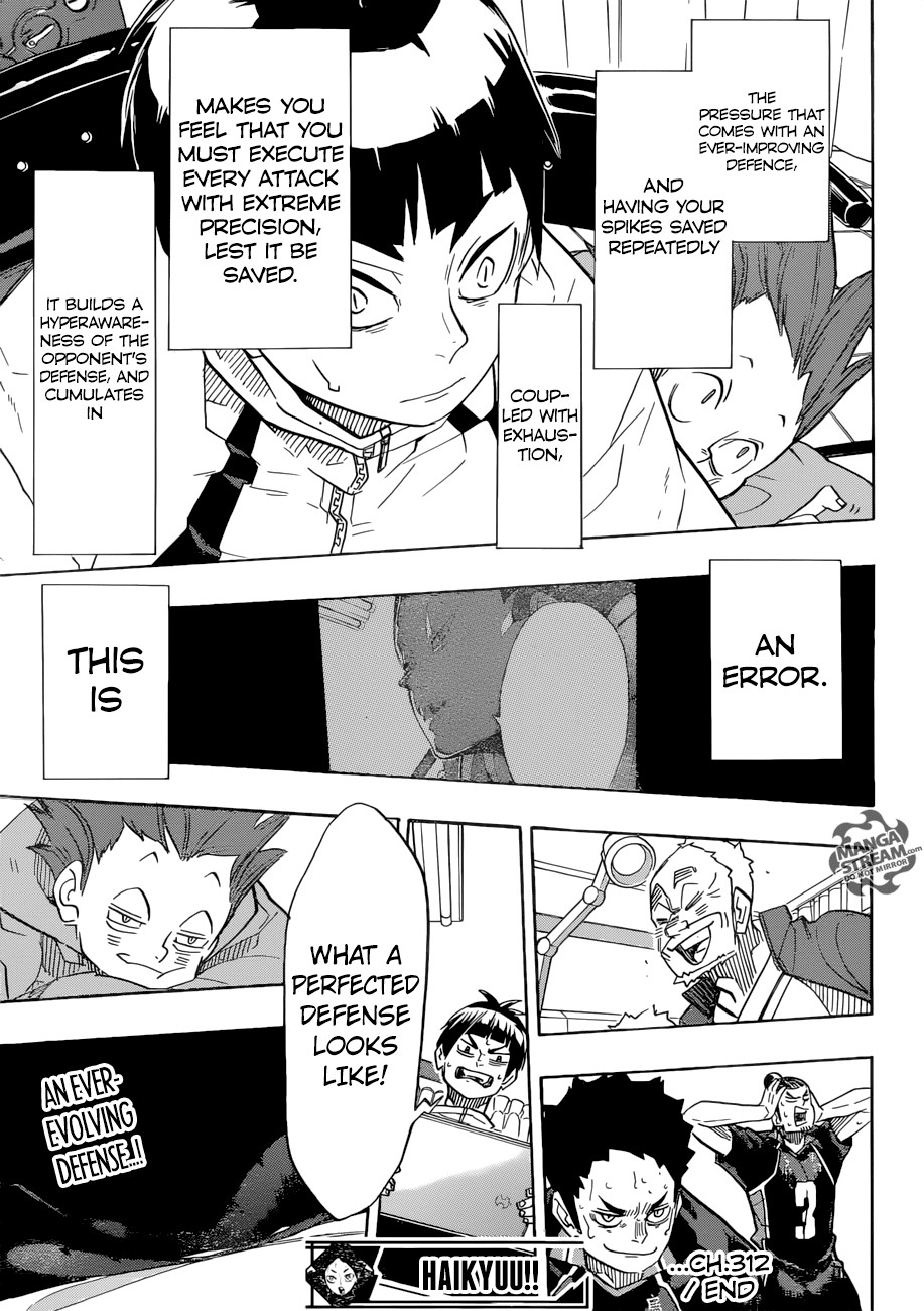Haikyu!! Chapter 312 page 18 - Chapter 312