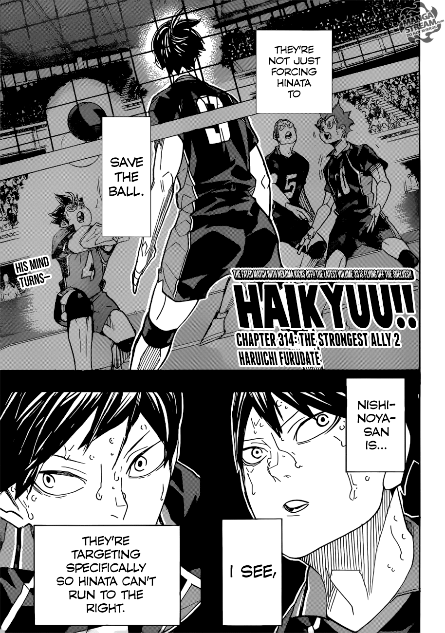 Haikyu!! Chapter 314 page 1 - Chapter 314
