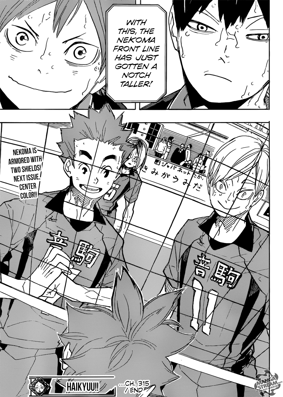 Haikyu!! Chapter 315 page 18 - Chapter 315