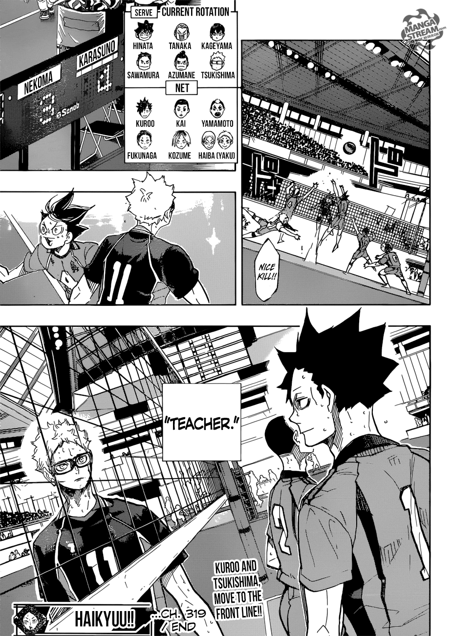 Haikyu!! Chapter 319 page 18 - Chapter 319