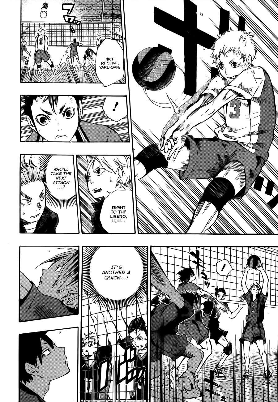 Haikyu!! Chapter 32 page 12 - Chapter 32: An Adult Cat and a Crow Chick