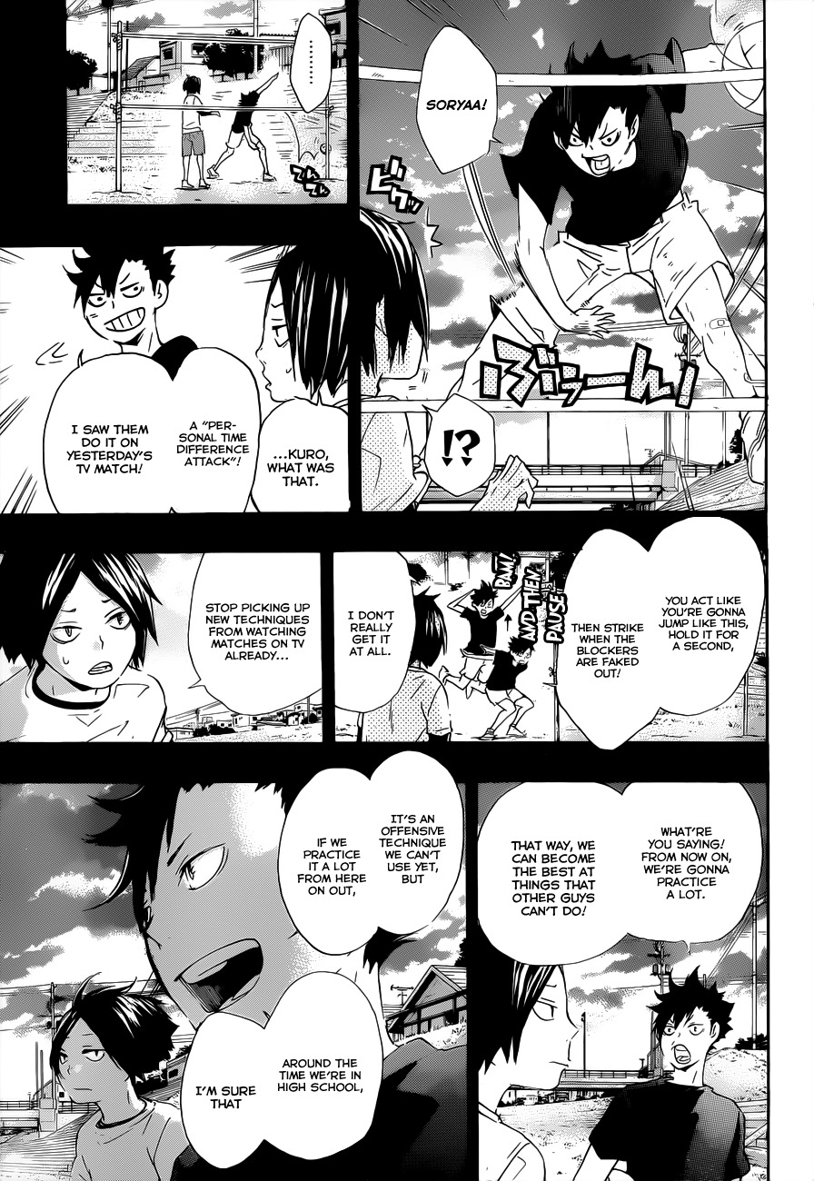 Haikyu!! Chapter 32 page 13 - Chapter 32: An Adult Cat and a Crow Chick