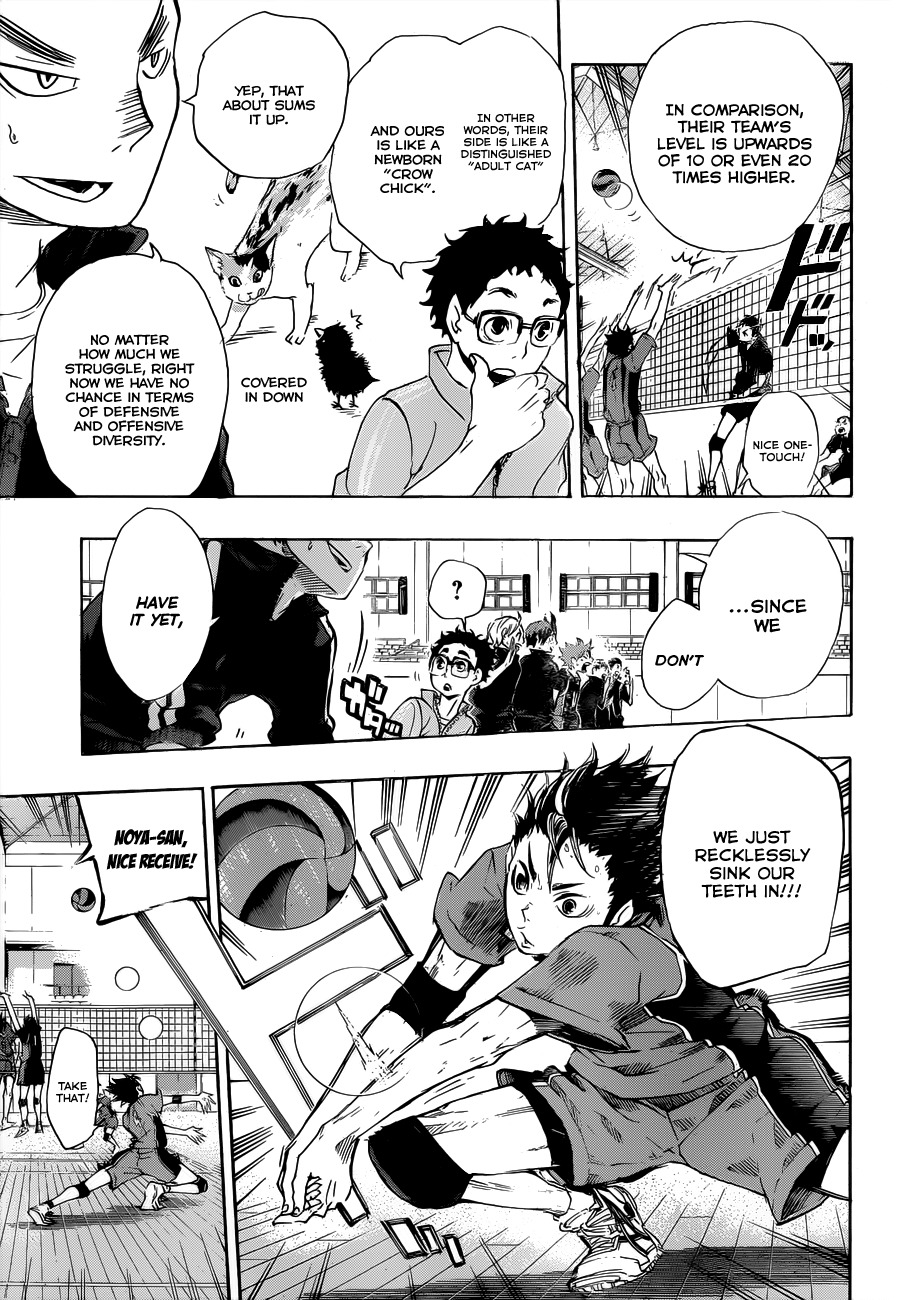 Haikyu!! Chapter 32 page 17 - Chapter 32: An Adult Cat and a Crow Chick