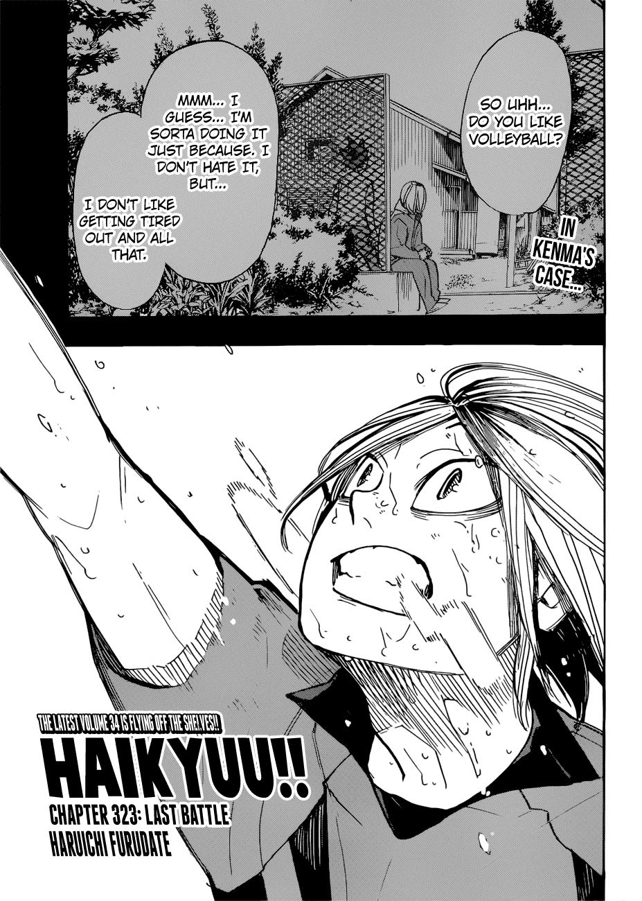 Haikyu!! Chapter 323 page 1 - Chapter 323