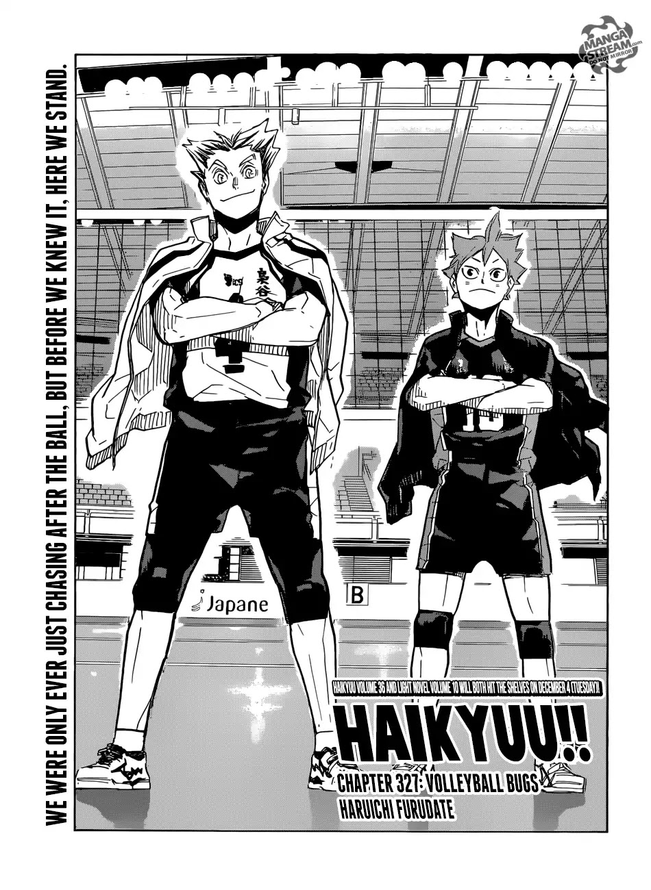 Haikyu!! Chapter 327 page 1 - Chapter 327: Volleyball Bugs