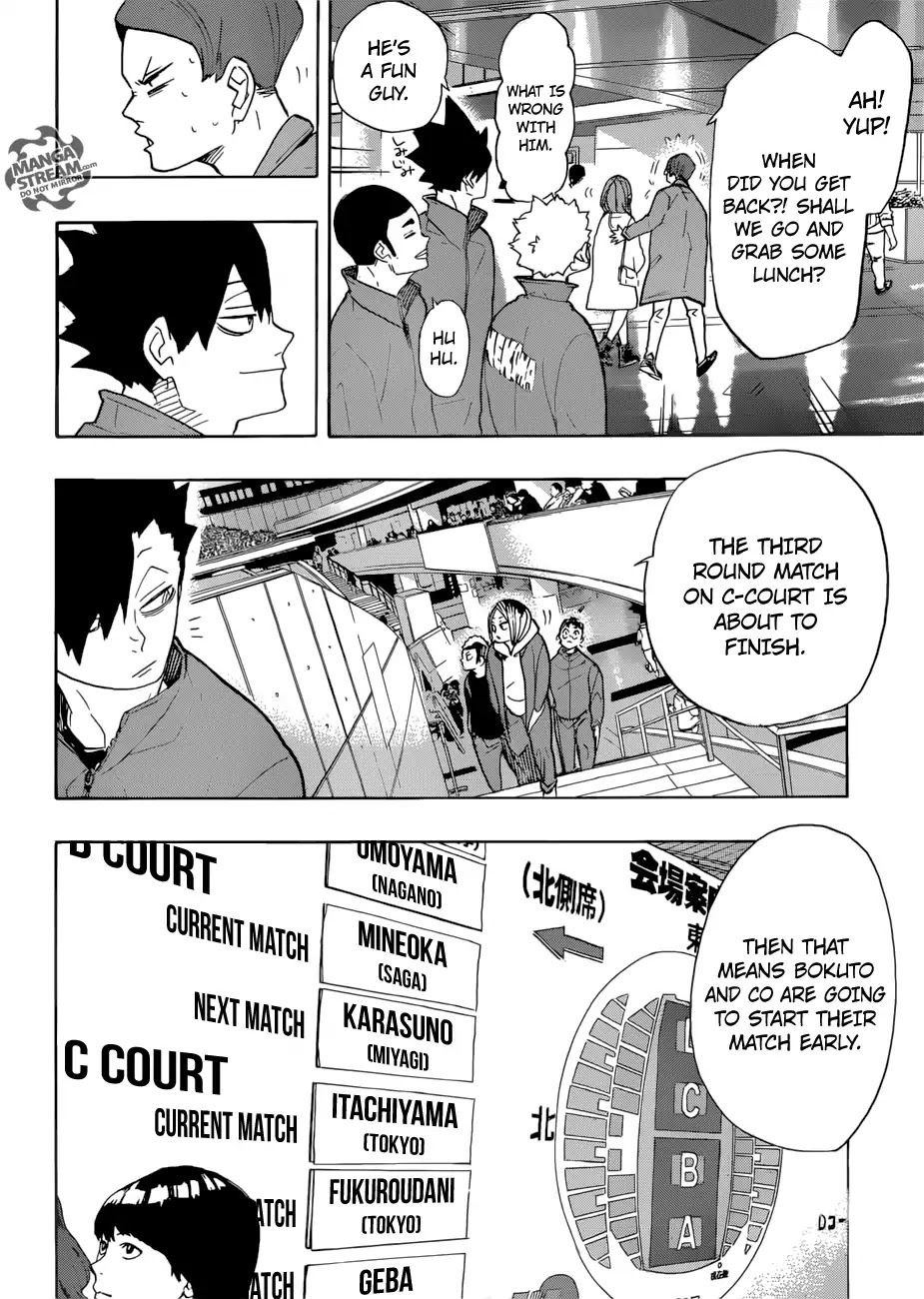 Haikyu!! Chapter 327 page 15 - Chapter 327: Volleyball Bugs