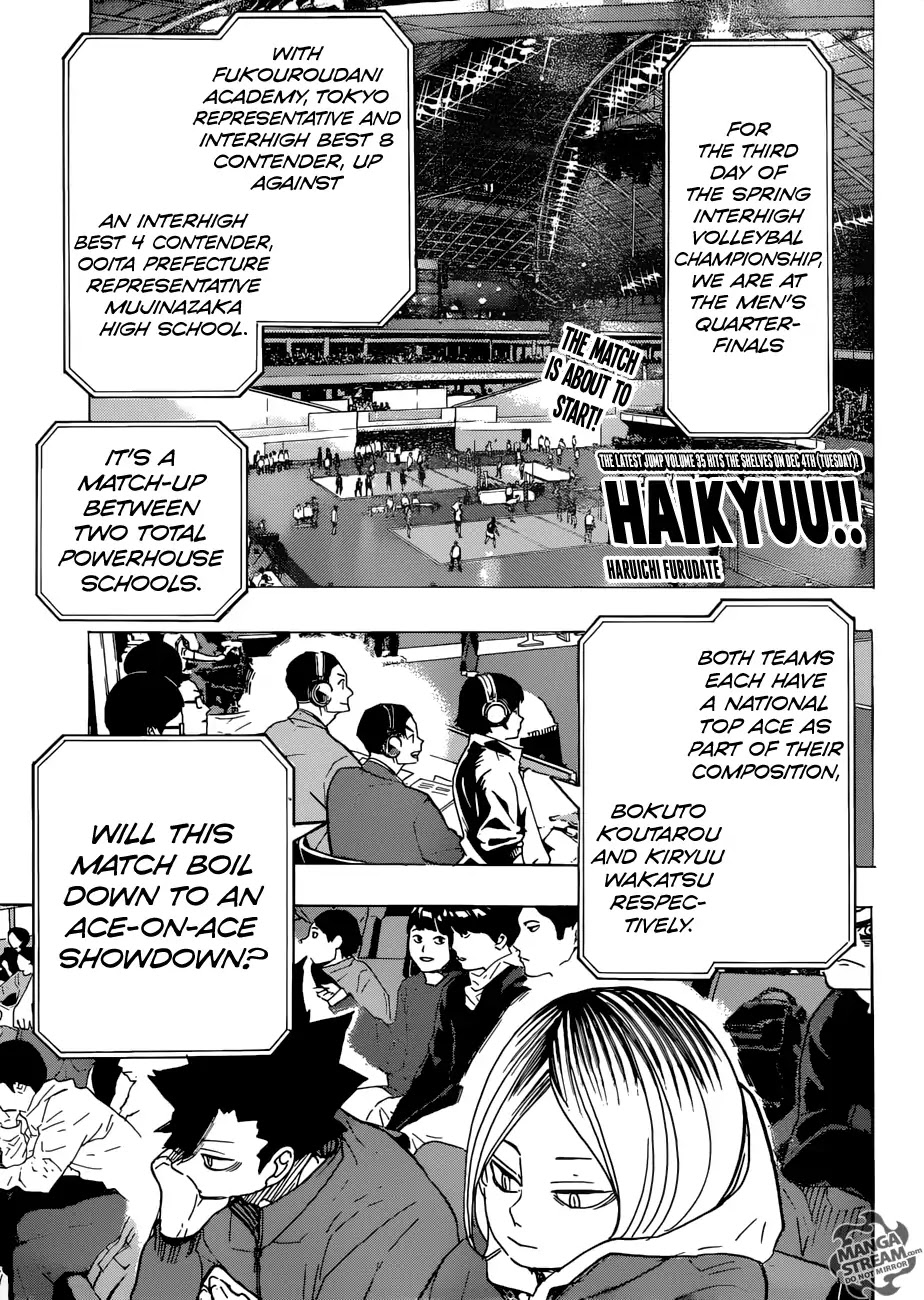 Haikyu!! Chapter 328 page 1 - Chapter 328: A battle we can't afford to lose
