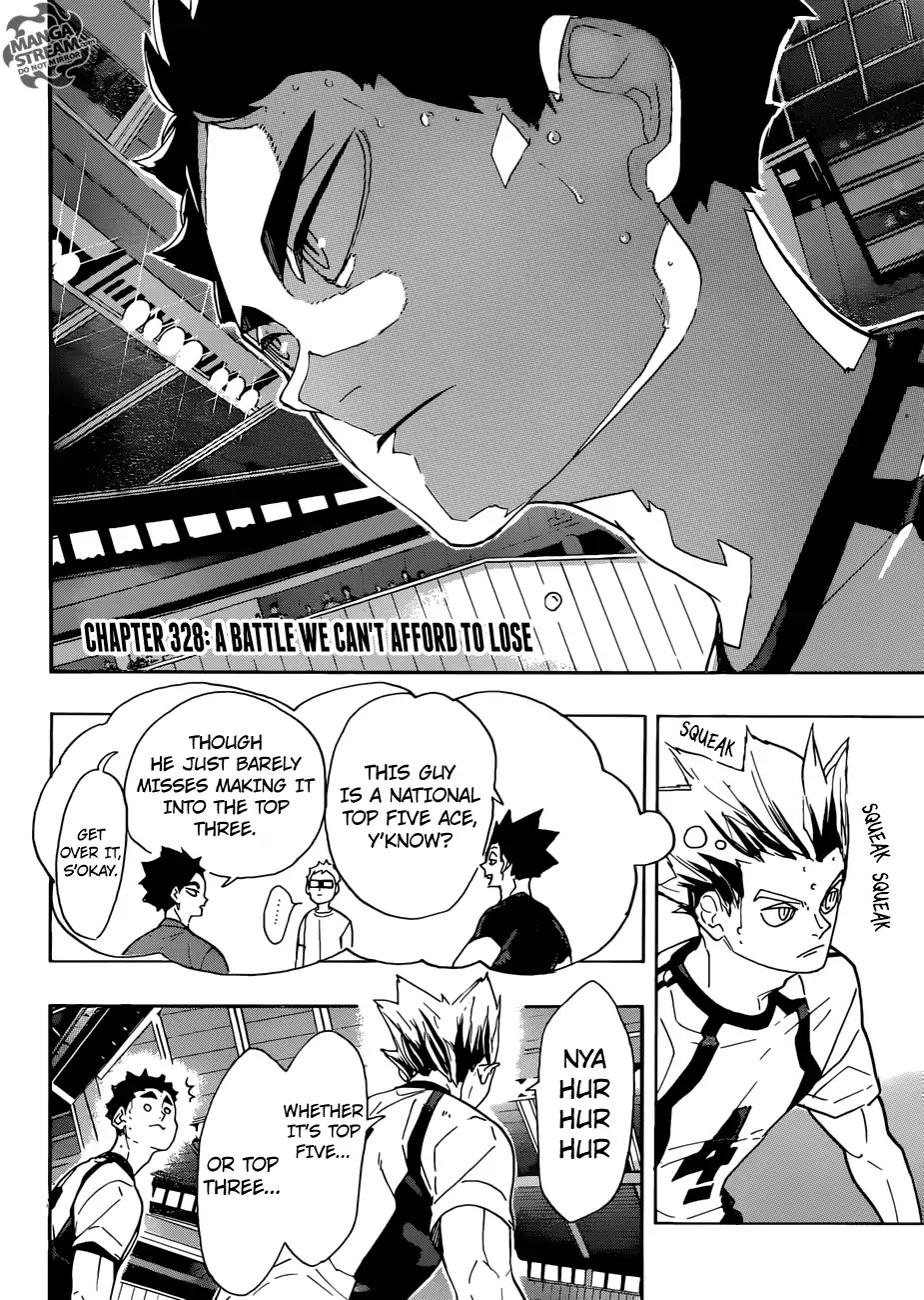 Haikyu!! Chapter 328 page 5 - Chapter 328: A battle we can't afford to lose