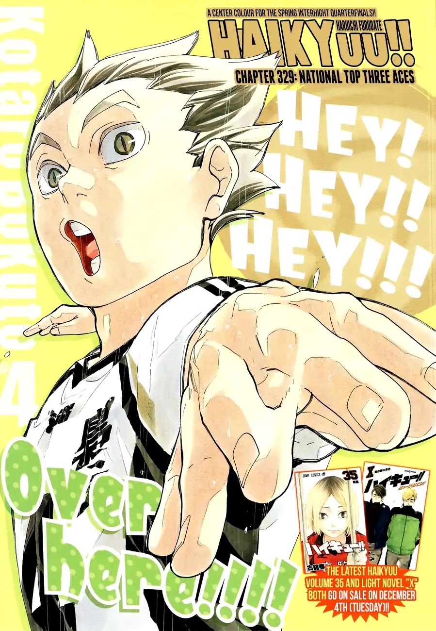 Haikyu!! Chapter 329 page 1 - Chapter 329: National Top Three Aces
