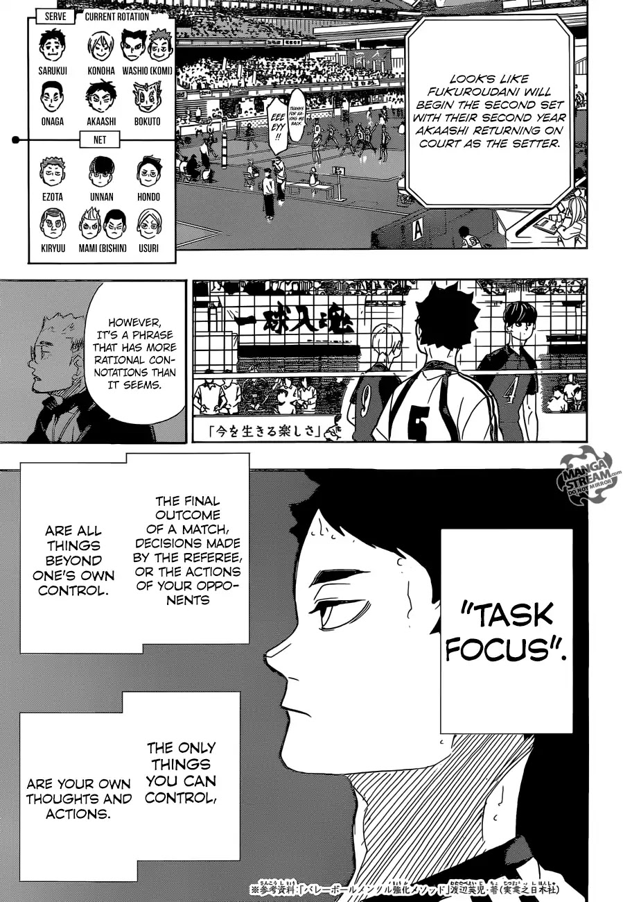 Haikyu!! Chapter 333 page 14 - Chapter 333: Task Focus