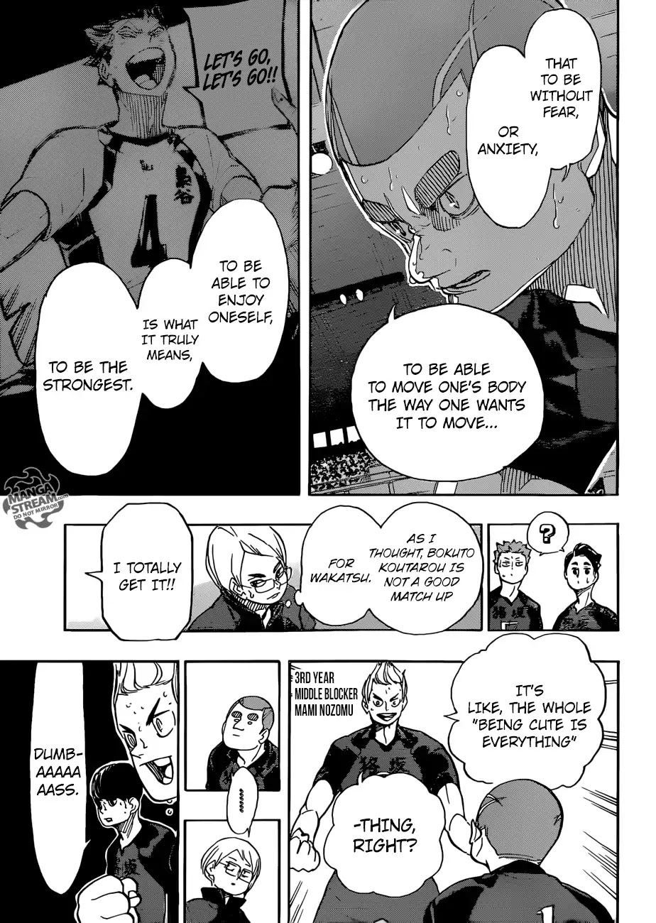 Haikyu!! Chapter 334 page 14 - Chapter 334: Breaking Free From Negativity Haruichi Furudate