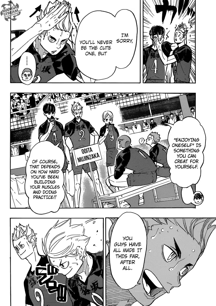 Haikyu!! Chapter 334 page 15 - Chapter 334: Breaking Free From Negativity Haruichi Furudate
