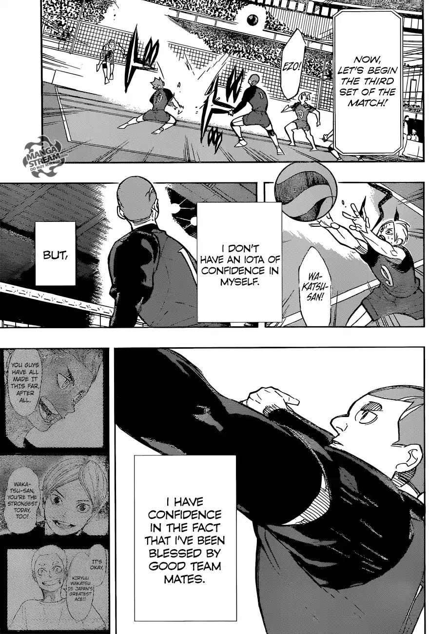 Haikyu!! Chapter 334 page 18 - Chapter 334: Breaking Free From Negativity Haruichi Furudate