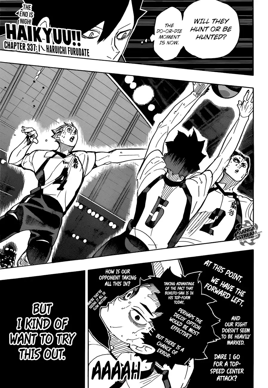 Haikyu!! Chapter 337 page 1 - Chapter 337: I
