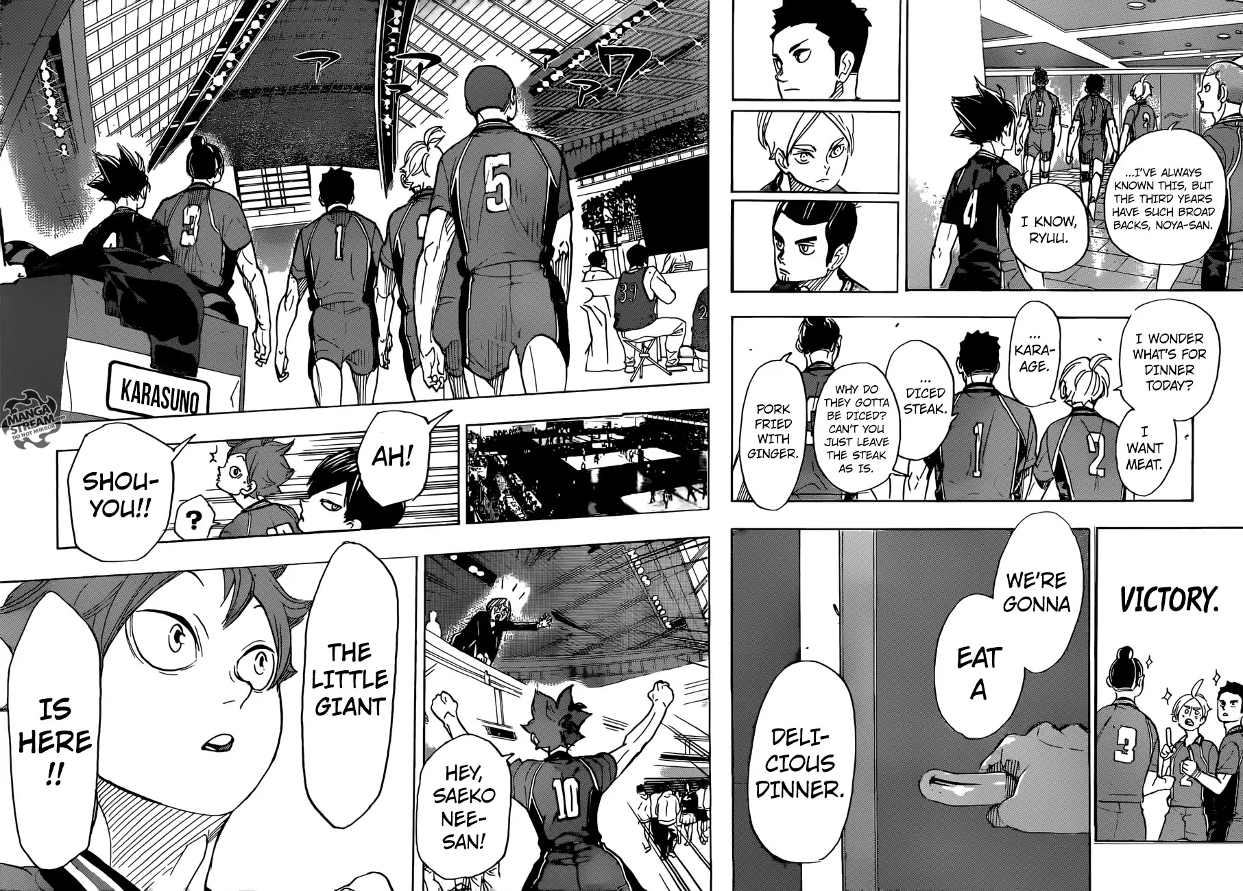 Haikyu!! Chapter 338 page 14 - Chapter 338: The Decider Match for the Little Giant
