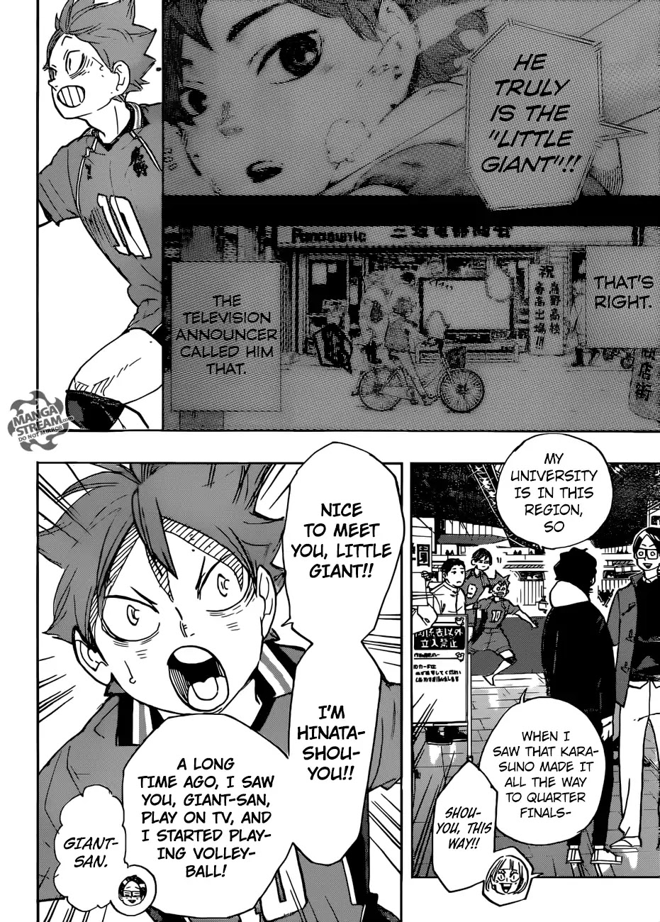 Haikyu!! Chapter 338 page 15 - Chapter 338: The Decider Match for the Little Giant