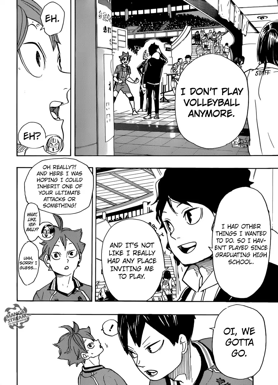 Haikyu!! Chapter 338 page 17 - Chapter 338: The Decider Match for the Little Giant