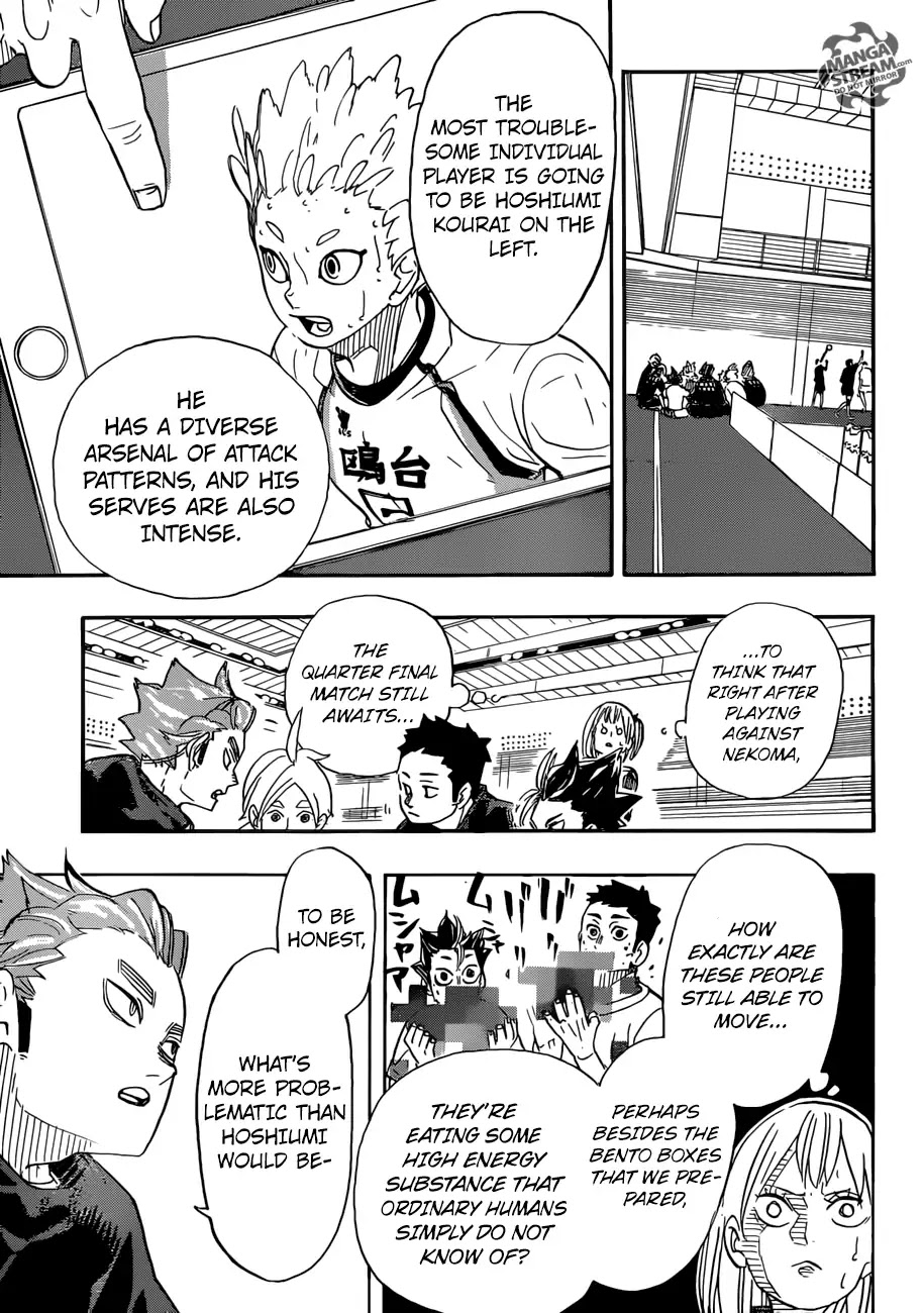 Haikyu!! Chapter 338 page 6 - Chapter 338: The Decider Match for the Little Giant