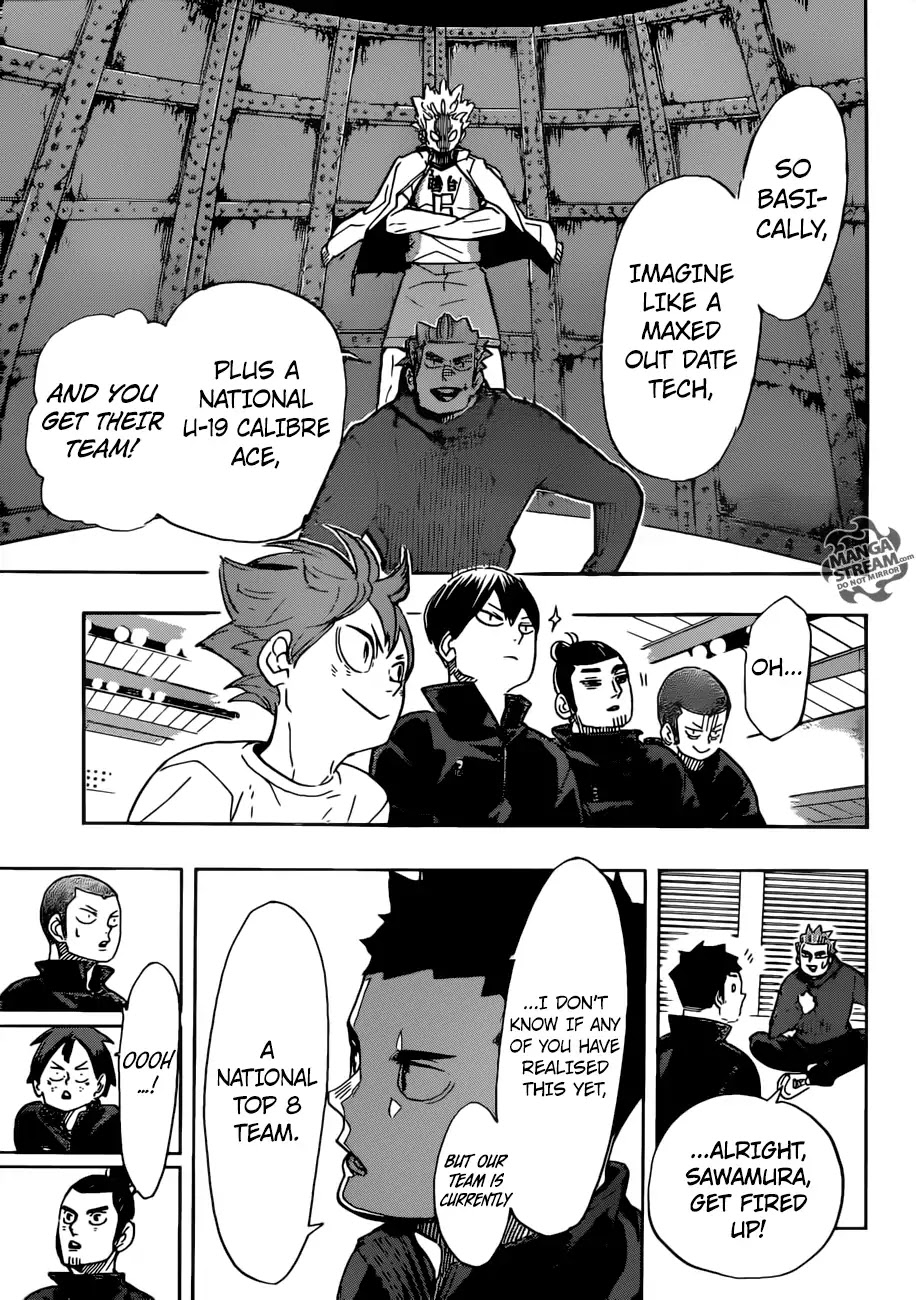 Haikyu!! Chapter 338 page 8 - Chapter 338: The Decider Match for the Little Giant