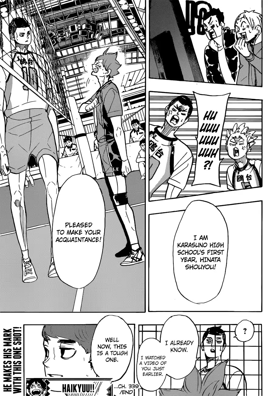 Haikyu!! Chapter 339 page 18 - Chapter 339: Acknowledgement
