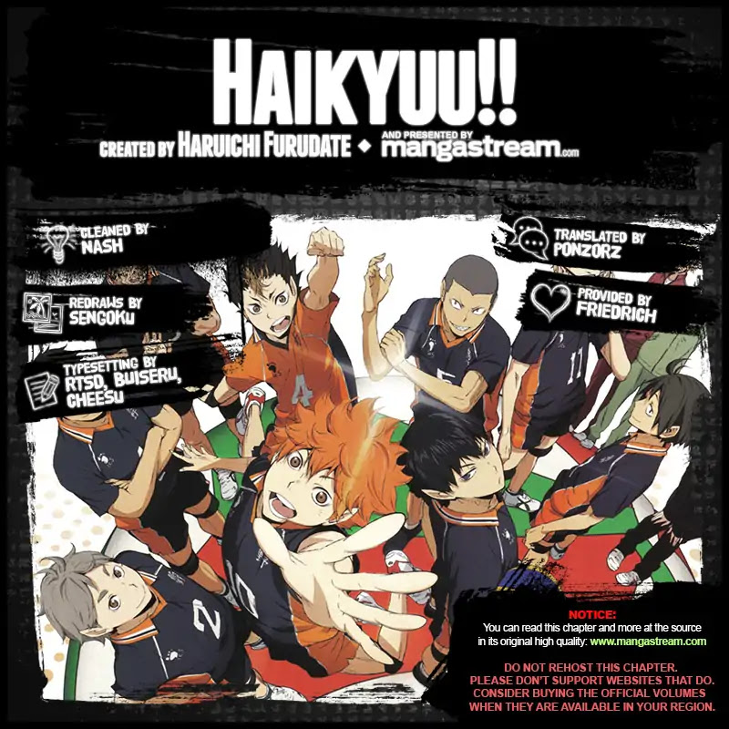Haikyu!! Chapter 339 page 2 - Chapter 339: Acknowledgement