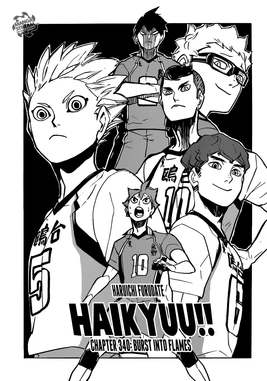 Haikyu!! Chapter 340 page 1 - Chapter 340: Burst Into Flames