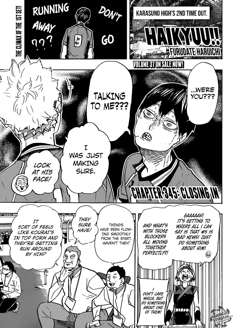 Haikyu!! Chapter 345 page 1 - Chapter 345: Closing In