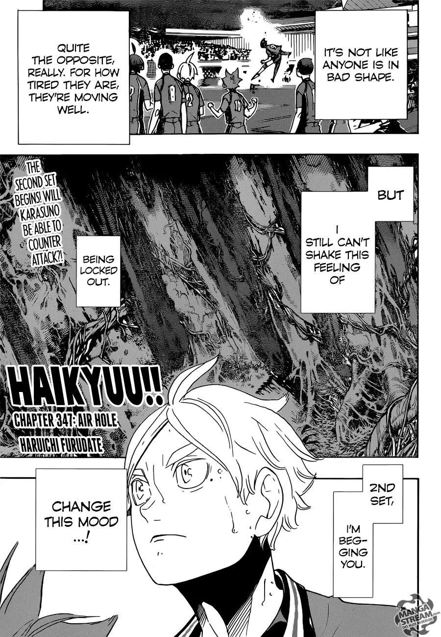 Haikyu!! Chapter 347 page 1 - Chapter 347: Air Hole
