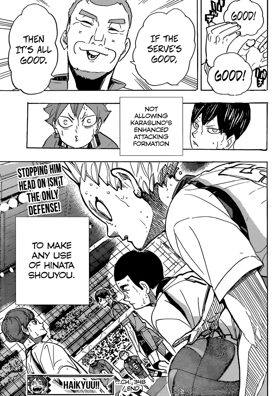 Haikyu!! Chapter 348 page 19 - Chapter 348: The Counter Strategy