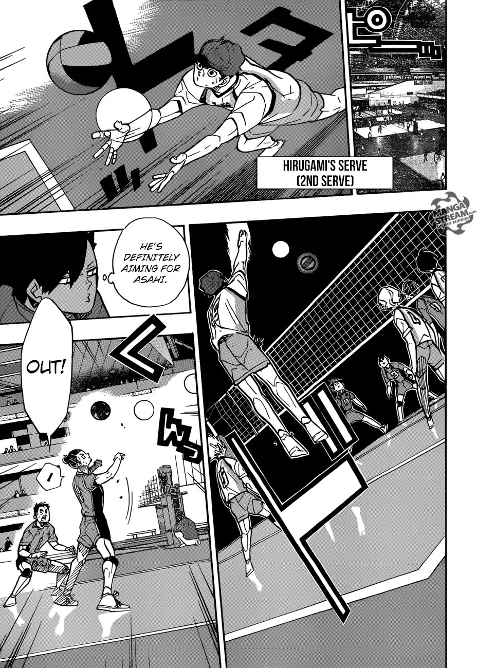 Haikyu!! Chapter 349 page 16 - Chapter 349: Low-Altitude Flight Haruichi Furudate