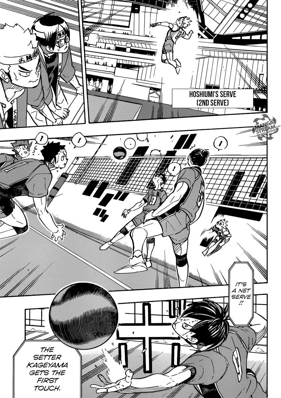 Haikyu!! Chapter 349 page 4 - Chapter 349: Low-Altitude Flight Haruichi Furudate