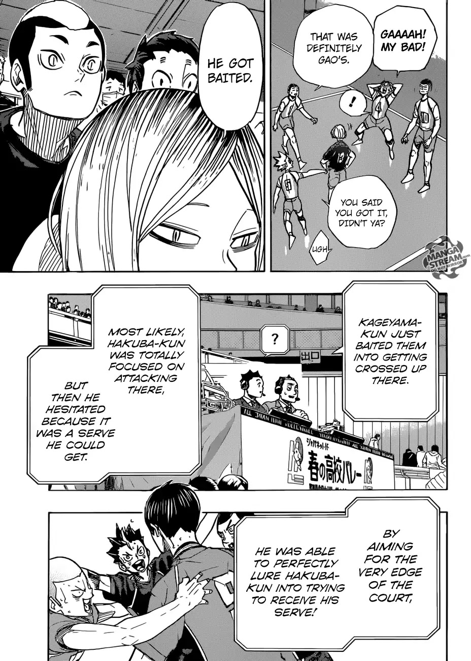 Haikyu!! Chapter 350 page 10 - Chapter 350: Freedom and Constraint