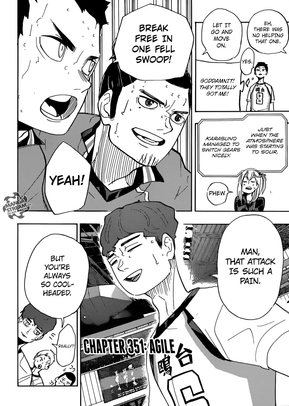 Haikyu!! Chapter 351 page 3 - Chapter 351: Agile