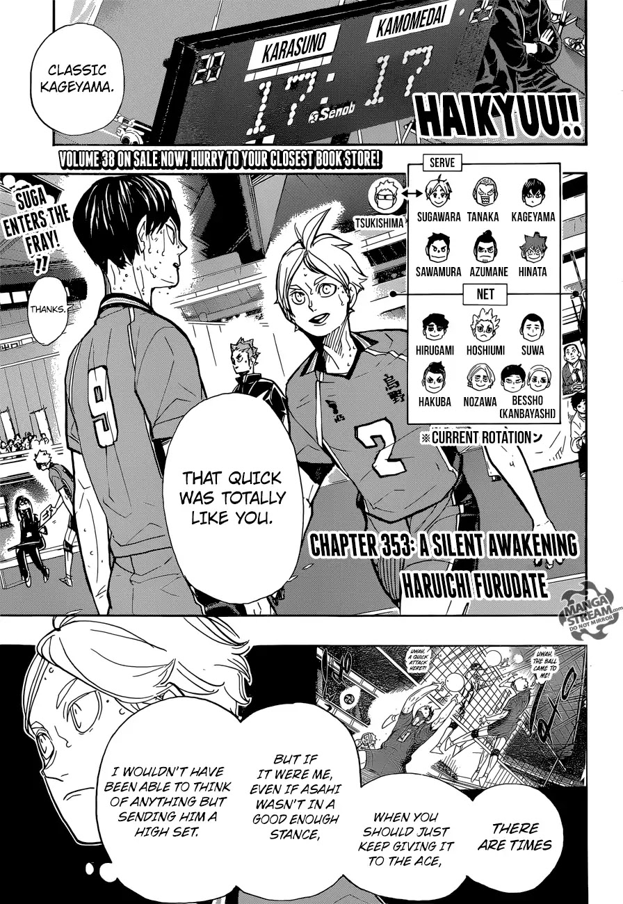Haikyu!! Chapter 353 page 1 - Chapter 353: A Silent Awakening