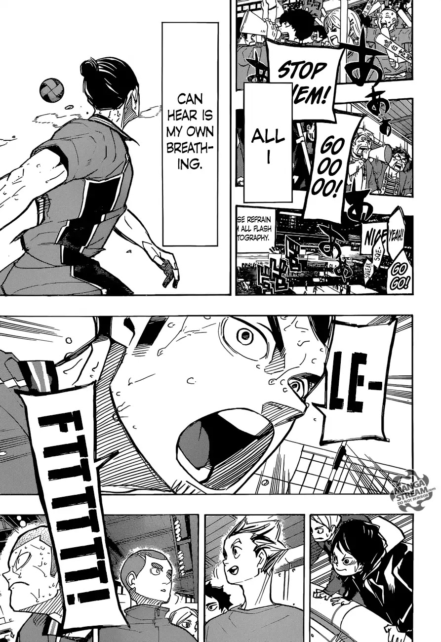 Haikyu!! Chapter 354 page 15 - Chapter 354: Doing My Best For My Teammates