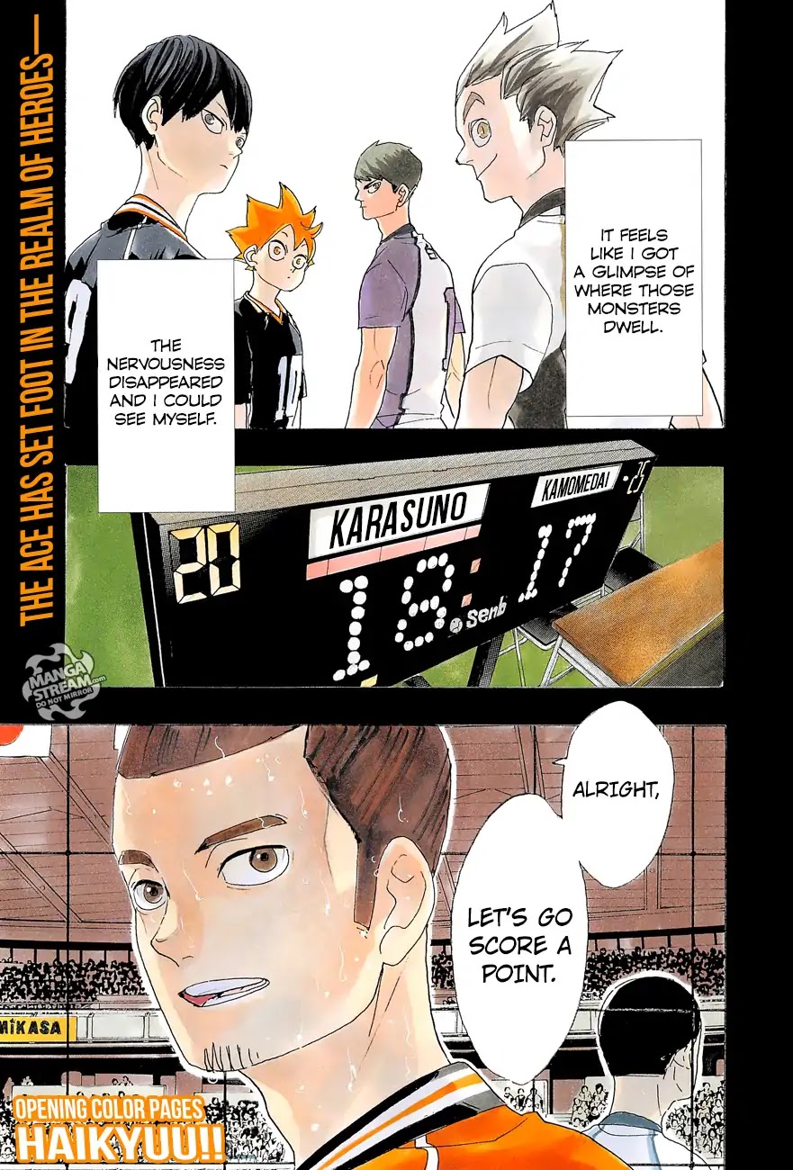 Haikyu!! Chapter 354 page 3 - Chapter 354: Doing My Best For My Teammates