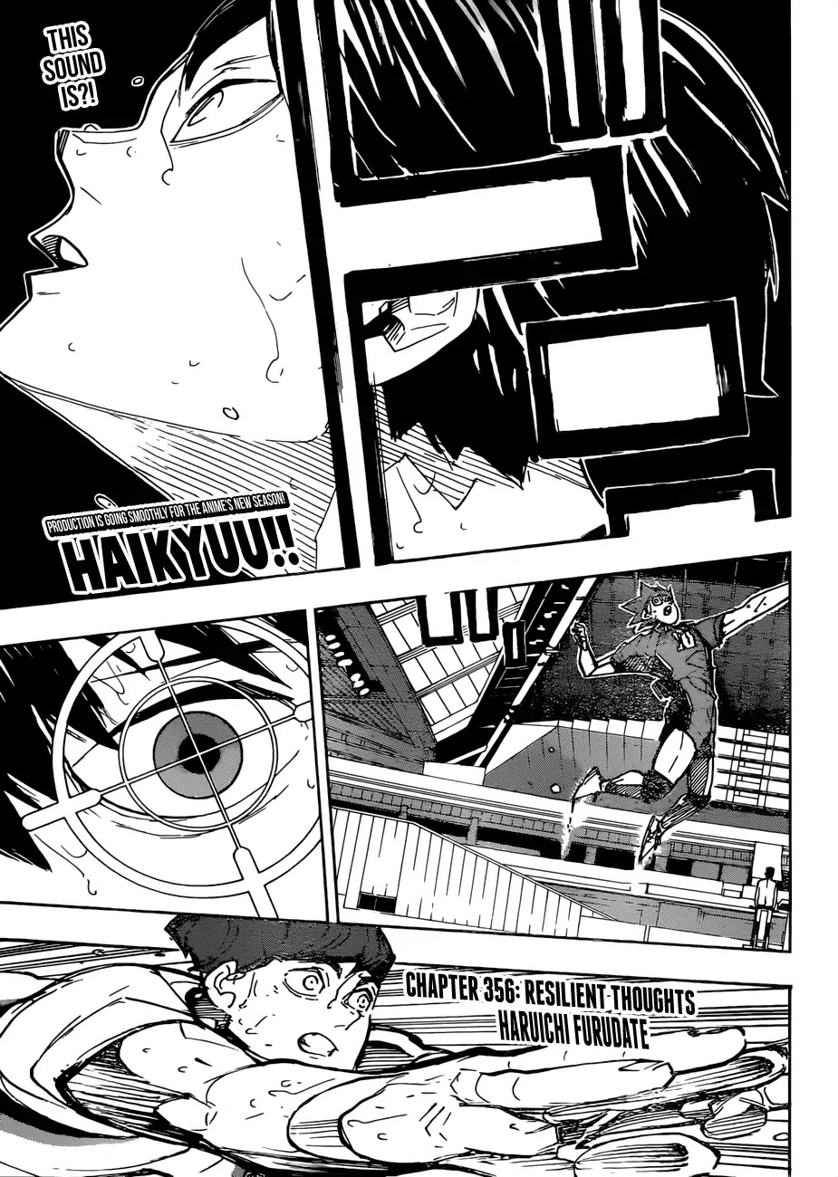 Haikyu!! Chapter 356 page 1 - Chapter 356: Resilient Thoughts